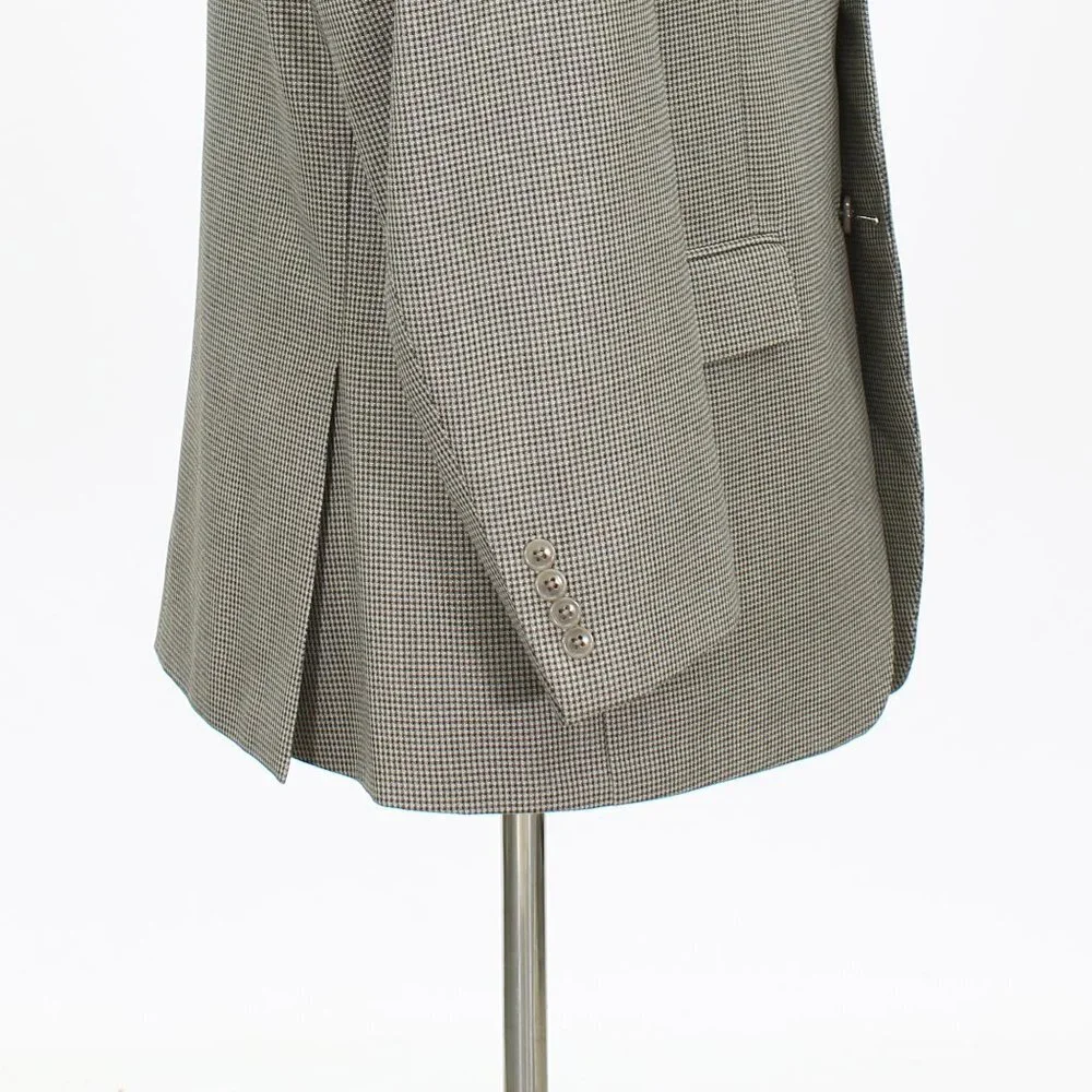 Van Heusen 42S Beige HT 2-Button Sport Coat Blazer Jacket B720